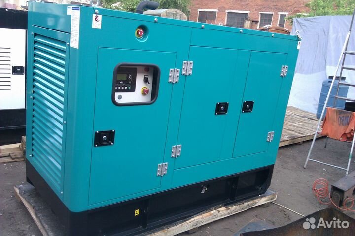 Дизельный генератор 60 кВт в кожухе, новый 2025г
