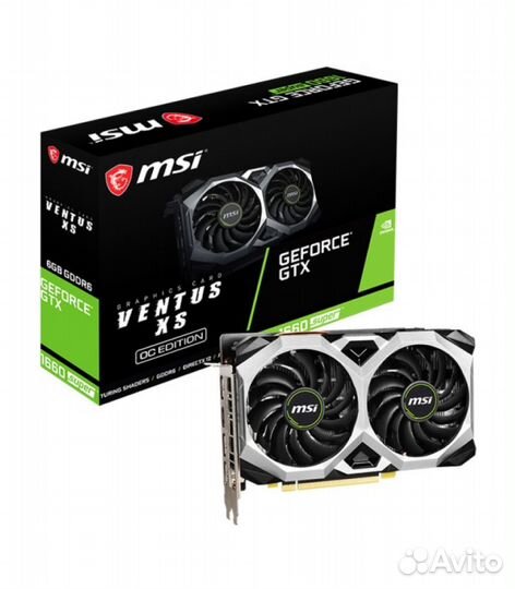 Видеокарта MSI GeForce GTX 1660 super ventus XS, 6