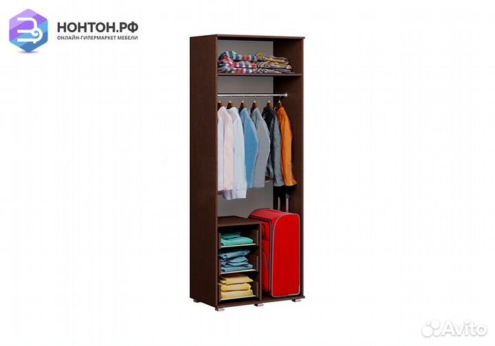 Шкаф Белла 2-х створчатый дуб беленый / венге