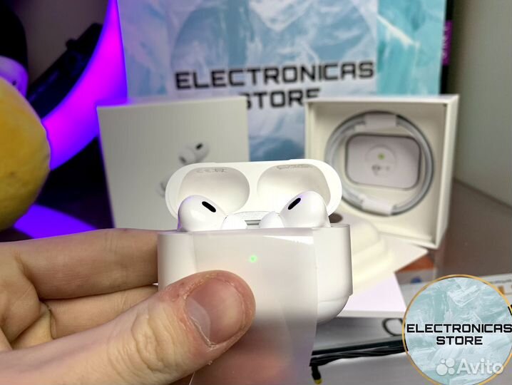 Наушники Apple Airpods Pro 2 Lux v.7 Чехол в Под