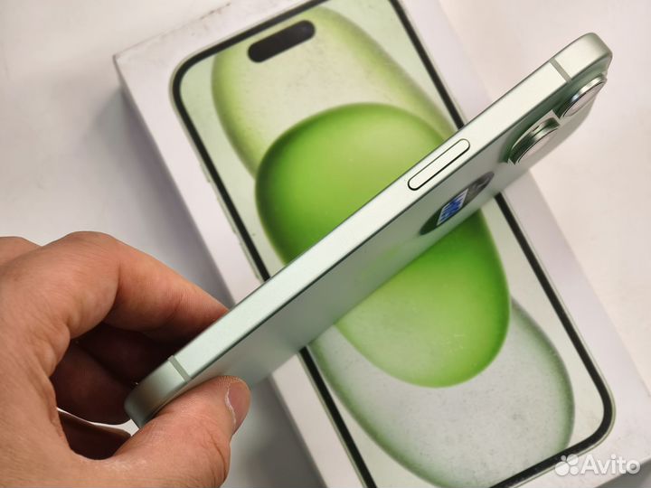 99%Акб iPhone 15 128Gb Green Sim+Esim