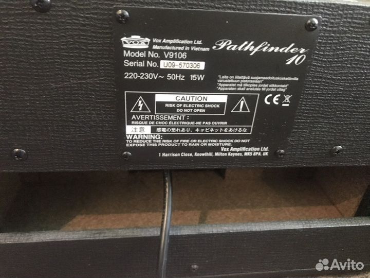 Комбоусилитель VOX pathfinder 10