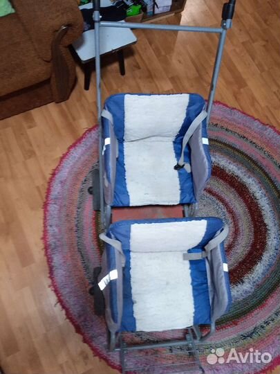 Коляска - санки для двойни или погодок