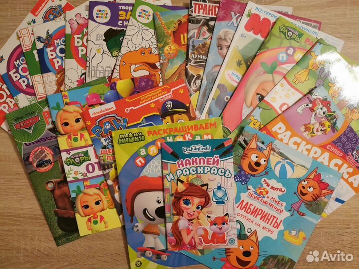 Набор 20 шт Раскраски и детские журналы