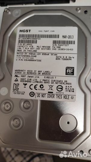 HDD hgst 4Tb