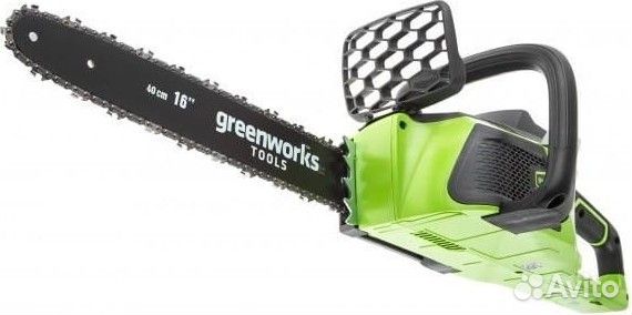 Пила цепная аккумуляторная greenworks GD40CS18K4 б