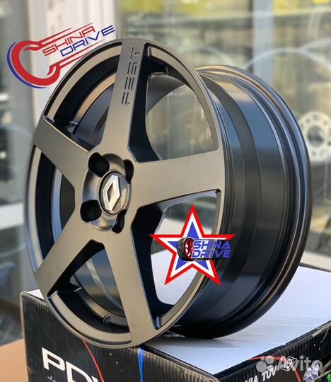 Диски Renault R16 4x100 Black Matt