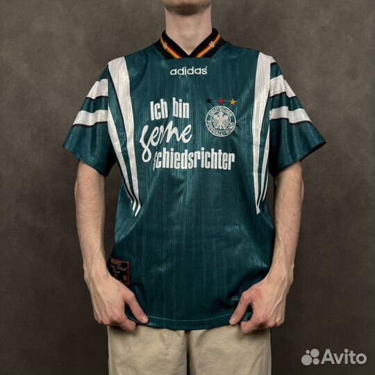 Винтажное джерси Adidas Germany 1996 Away Jersey N