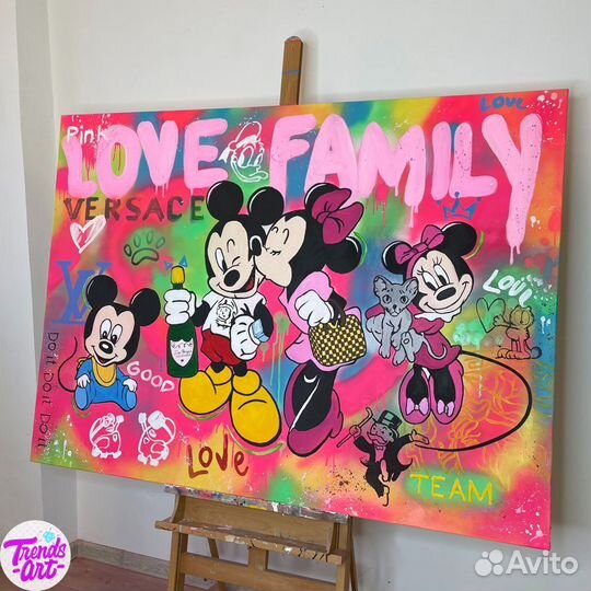 Стильные картины арт в стиле лофт для интерьера