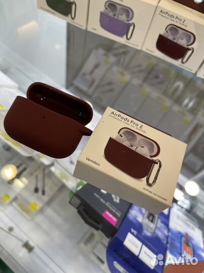 Чехол на AirPods Pro 2 коричневый