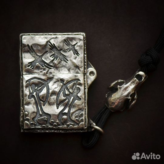 Серебряная зажигалка 925 пробы