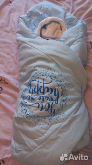 Конверт на выписку для мальчика зимний