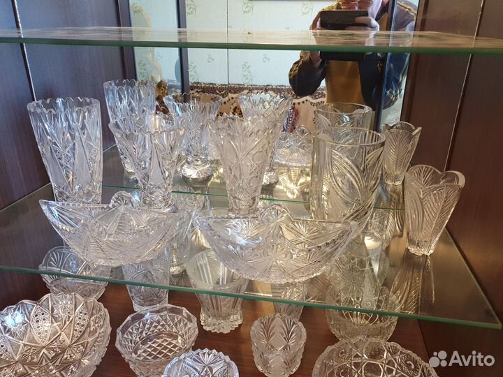 Вазы, салатники,конфетницы из хрусталя винтаж