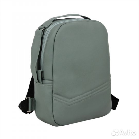 Коляска MIO 2в1 (Indigo) шалфей кожа+зеленый узор