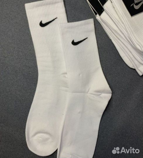 Носки Nike Premium белые высокие