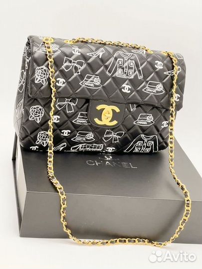 Сумка chanel натуральная кожа