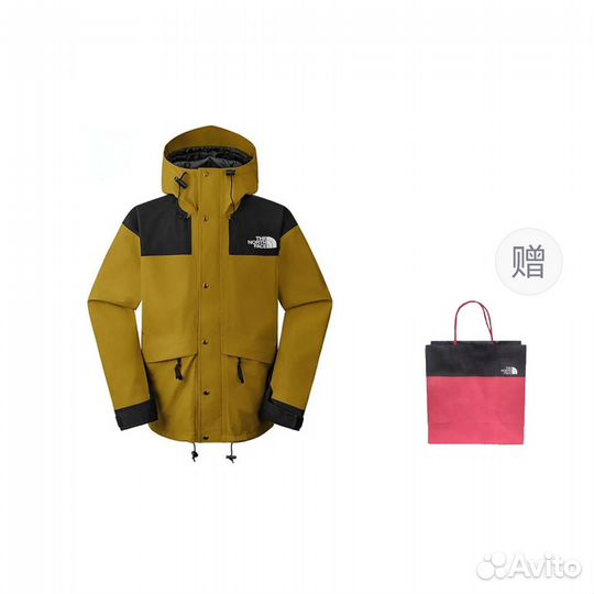 THE north face Windbreaker Jackets Unisex Moss Green+Gift Bag (XXL)(53)