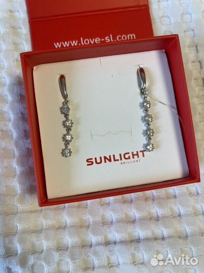 Серьги новые Sunlight