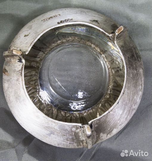 Солонка мельхиор, эмали 3юммет (13)