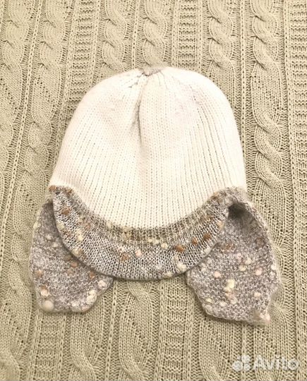 Кепка женская, вязанная,шерсть, Италия