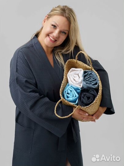 Халат банный вафельный Артикул 1636 - 1633