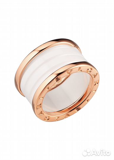 Кольцо Bvlgari B.Zero1 White Ceramic Four-Band 345