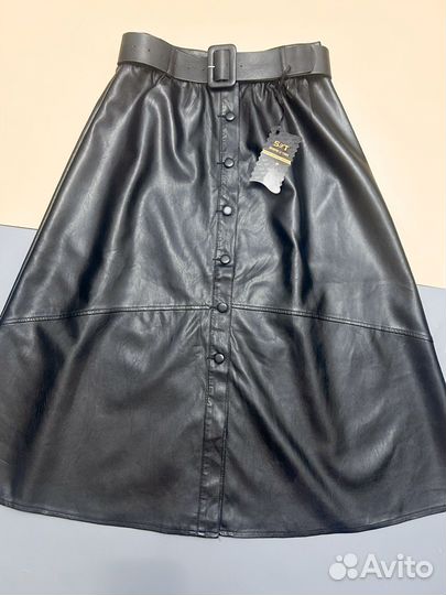 Юбки из экокожи