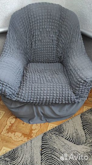 Чехол на угловой диван+кресло