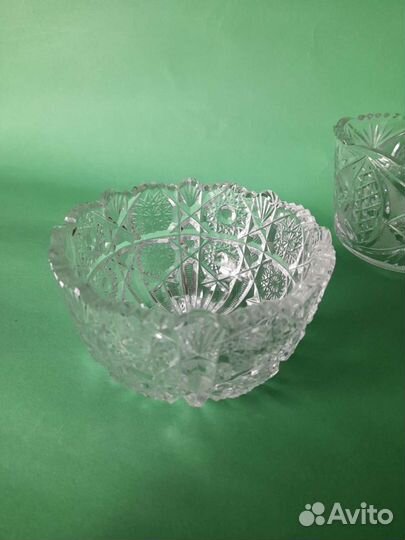 Винтажные вазы из хрусталя