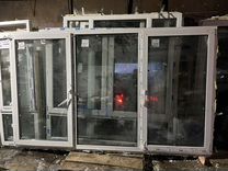 Пластиковые окна 169(в)х285(ш) графит