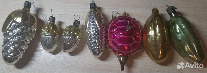 Большой лот елочных игрушек СССР. Цена за все