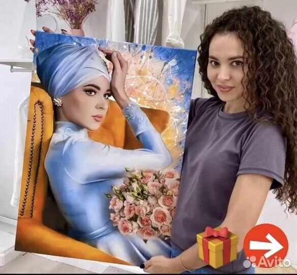 Портрет на холсте по фото. Печать на холсте