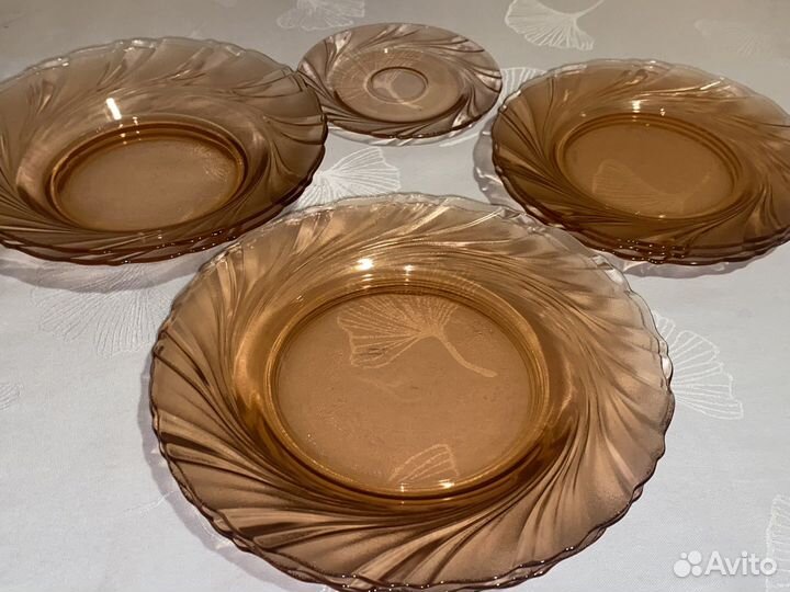 Посуда СССР хрусталь чайный сервиз бокалы вазы