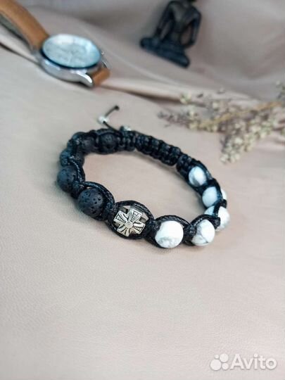 Мужской браслет Magic Node Говлит и Лава