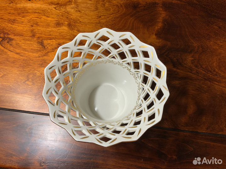 Фарфор Кисловодский. Сухарница и сахарница