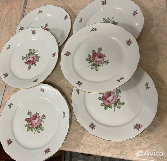 Тарелки 6 шт фарфор из ГДР