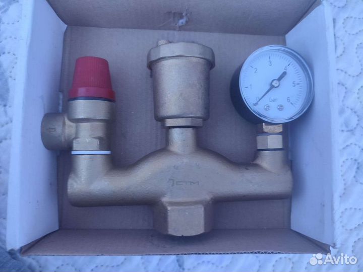 Группа безопасности для котла, 1 дюйм, 3 бар