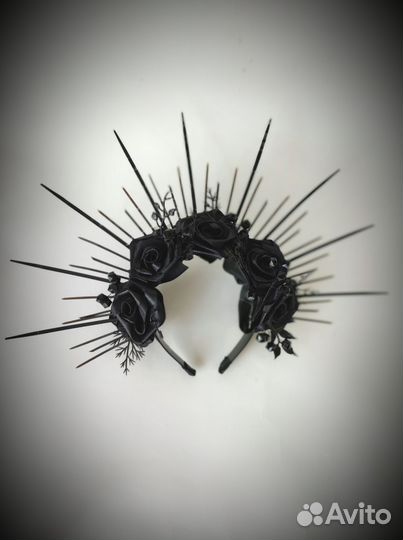 Ободок Корона с розами