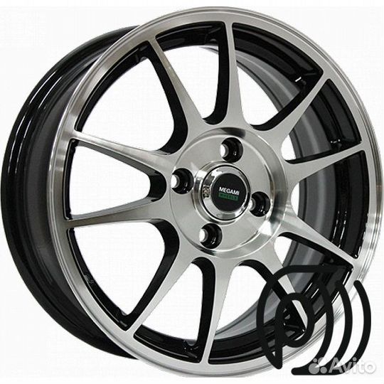 Диск Megami MGM-5 6x15 4x100 Dia 60,1 (BKF)