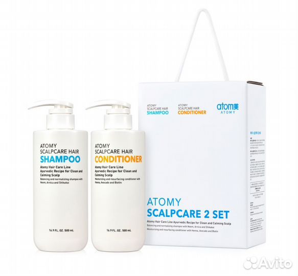 Шампунь и Кондиционер Скалпкеа Атоми