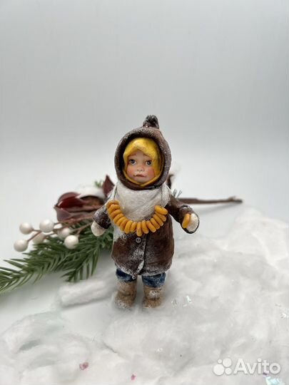 Ватные елочные игрушки