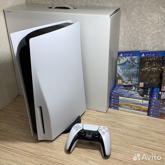 PS5 С Дисководом Коробкой Полный комплект