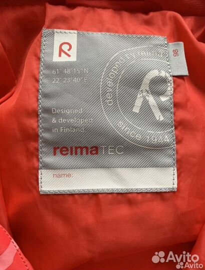 Ветровочный комбинезон reima tec 98 размер