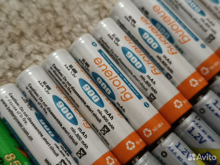 Аккумуляторные батарейки ааа (33шт)