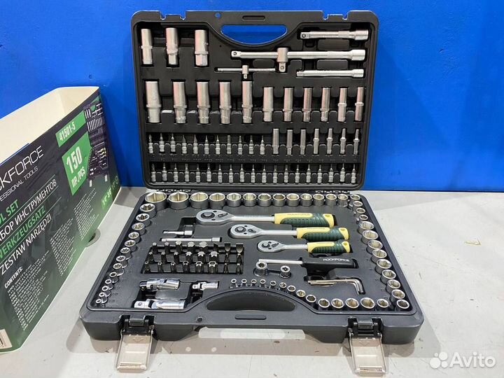 Набор инструментов rockforce 150 предметов слесарн