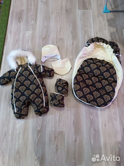 Зимний комплект для новорожденного