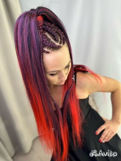 Плетение кос с канекалоном