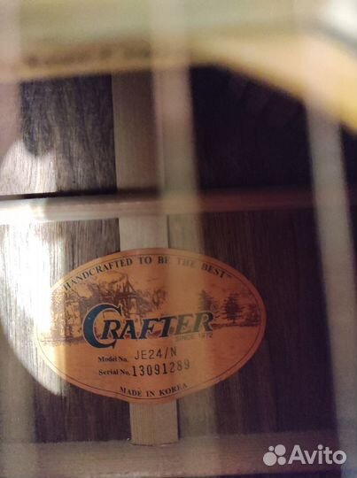 Гитара электроакустическая crafter JE-24/N (Корея)