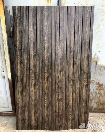 Профлист с фактурой дерева