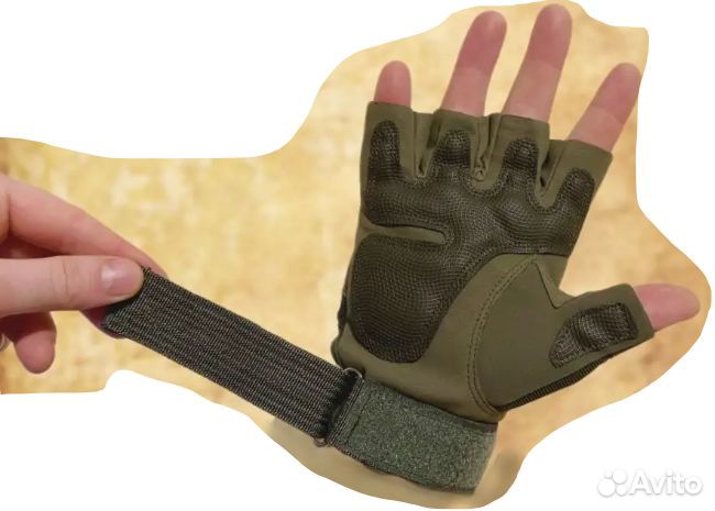 Перчатки тактические беспалые. XL Перчатки военные